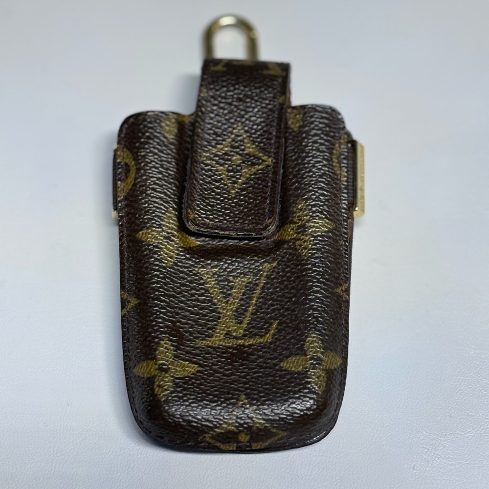 Louis Vuitton Monogram Phone Case with Gold Hardware